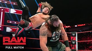 FULL MATCH  AJ Styles vs Braun Strowman – United States Title Match Raw August 26 2019 [upl. by Auqinahc]