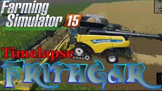 FS15 Timelapse Episode 17 First Big Harvest With CR1090 [upl. by Rednasyl]