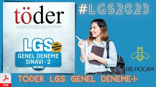 1DENEME20SORU20TAKTİK  TÖDER LGS DENEME SINAVI2 LGS2023  PDF LİNK [upl. by Accisej994]