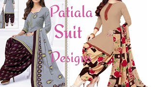 Beautiful Patiala salwar Or suit designs Latest patiala suit design  plain suits [upl. by Rebmit518]