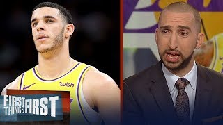 Nick Wright on Lonzo Ball Hes been the worst Laker by far  NBA  FIRST THINGS FIRST [upl. by Newmann]