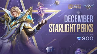 December StarLight Perks  Xavier quotHardlight Artificerquot  Mobile Legends Bang Bang [upl. by Alyakcm]