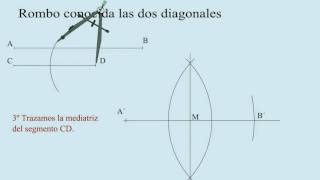 Rombo conocida las dos diagonalesavi [upl. by Foss]