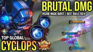 CYCLOPS BEST BUILD 2024  TOP GLOBAL CYCLOPS GAMEPLAY  MOBILE LEGENDS✓ [upl. by Vada]