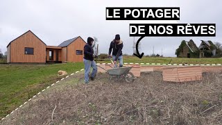 LE POTAGER DE NOS RÊVES prend forme avant le printemps il y a du boulot 😅   EP144 [upl. by Kenelm]