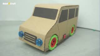 How to make Amazing Cardboard Car  Create Awesome Cardboard Car With This Easy DIY Craft Tutorial [upl. by Graham]