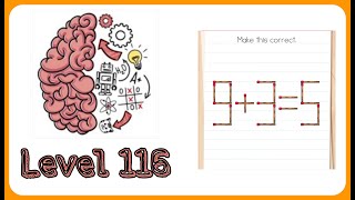 Brain Test Tricky Puzzles Level 116 Walkthrough Solution By Mobile Gaming Junction [upl. by Dnomrej844]