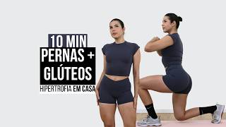 TREINO RÁPIDO PARA HIPERTROFIAR COXAS E GLÚTEOS EM CASA  10 MIN COM HALTERES [upl. by Nami]