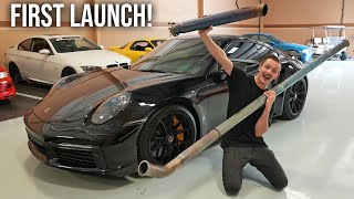 992 Turbo S Titanium Exhaust Install [upl. by Marih161]