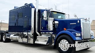 Kenworth with Super Sleeper 2023 W900 156quot Extended Cab Long Haul SEMI [upl. by Shyamal125]