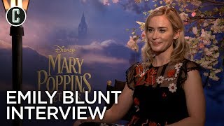 Mary Poppins Returns Emily Blunt Interview [upl. by Ellehcsor]