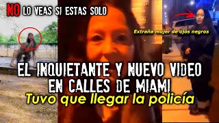 El inquietante y nuevo video en calles de Miami  Tuvo que llegar la policía [upl. by Anirehtak]