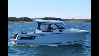 Test af kabinebåden Jeanneau Merry Fisher 695  stor sællert i Danmark [upl. by Latsyc661]