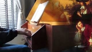 Gigue BuxWV 226  Dietrich Buxtehude  on a Spinet [upl. by Morey472]