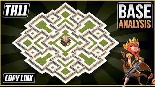 The BEST TH11 HYBRIDTROPHY Base 2023 COC Town Hall 11 Trophy Base Design – Clash of Clans [upl. by Gnil736]