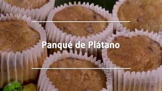 Receta Fácil Panqué de Plátano  Cocineros Mexicanos [upl. by Cirri]