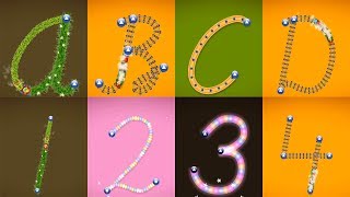 Learn How to Write Cursive Lettert and Number 1 to 5 with LetterSchool Cursive 19 [upl. by Yerrot]