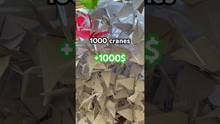 1000 Paper Cranes Origami Challenge Contest  Origami Crane Easy Folding Origami World Paper Craft [upl. by Alih]