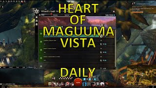 GW2  FastEasy View A Vista In Heart Of Maguuma Daily Wizards Vault [upl. by Allison]