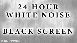 White Noise for Babies  24 HOURS of White Noise Black Screen [upl. by Hwu777]