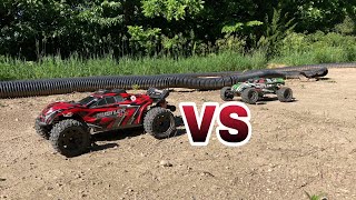 Rustler 4x4 vs Rustler 2wd [upl. by Aicelaf640]