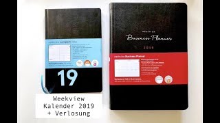 Vorstellung weekview Kalender 2019  Verlosung  Businessplaner  weekview compact note  deutsch [upl. by Edvard]