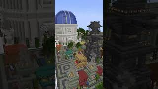 From Archway over Temple Plaza and on to Schneider Esleben Railway Station Ajax City minecraft [upl. by Eizeerb588]