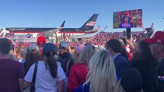 Former president Donald J Trump draws thousands to Freeland Michigan [upl. by Soisinoid]