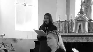 Patricia Janeckova  JSBach Cantata No51 an angel divine rehearsing [upl. by Remat]