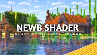 TOP 1 SHADER MCPE 120  amp 121  NEWB SHADER  SUPPORT RENDER DRAGON amp REALISTIC SHADER [upl. by Beker]