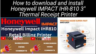 How to download and install Honeywell IMPACT IHR810 3″ Thermal Receipt Printer [upl. by Nerrej]