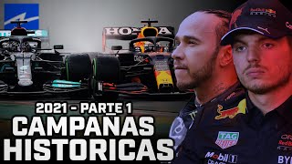 CAMPAÑAS HISTORICAS DE F1  TEMPORADA 2021 PARTE 1 [upl. by Anadal196]