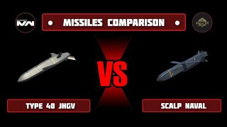 Which missiles are the best in Modern Warships SCALP Naval vs Type 40 JHGV [upl. by Nedloh]