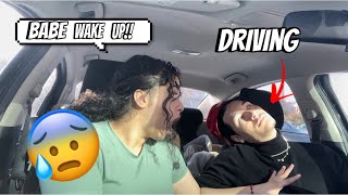 PASSING OUT WHILE DRIVING PRANK ON GIRLFRIEND [upl. by Nathanson]