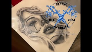 TATTOO TIME LAPSE CHICANO GIRL TATTOO [upl. by Scrivings784]