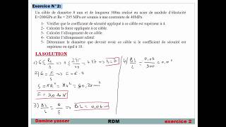 résistance des matériaux  exercice 2  traction compression [upl. by Susana981]