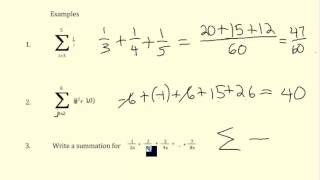 42a Summation Notation Introduction and basic properties [upl. by Hortensa]