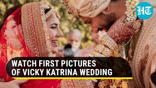 Its official Vicky Kaushal and Katrina are now husband wife Check out the wedding pictures [upl. by Nymassej751]