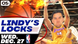 NBA Picks for EVERY Game Wednesday 1227  Best NBA Bets amp Predictions  Lindys Leans Likes amp Locks [upl. by Okiruy437]