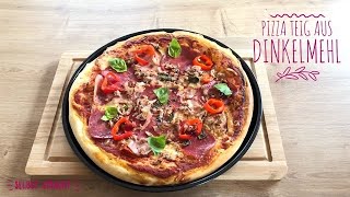 Pizza Teig auf Dinkelmehl selber machen [upl. by Spenser]