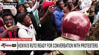 Kenyas Ruto ready for conversation with protesters [upl. by Menashem]