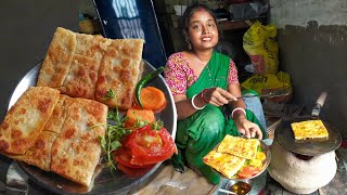 মোগলাই পরোটা তৈরির সহজ রেসিপি সাথে আলুর তরকারি রেসিপি একদম দোকানের মতো│Moglai Porota Recipe Bangla [upl. by Hardunn596]