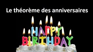 Le théorème des anniversaires  MampM 1 [upl. by Blanka705]