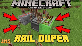 RAIL DUPLICATOR  Minecraft 119 [upl. by Tamer]