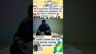 Arrêtez De Chômer Jeunes Africains Faites Ceci 👇🔥💪🏻business machine industry [upl. by Dougherty]