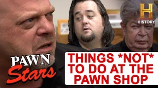 Pawn Stars 5 Things You Should NEVER Do At The Pawn Shop [upl. by Reteip]