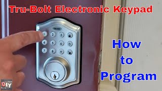 How to program a TruBoltHoneywell electronic keypad [upl. by Lashond388]