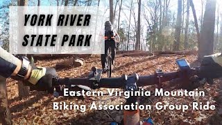 Eastern Virginia Mountain Biking Association Group Ride at York River State Park [upl. by Garrard]