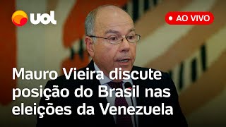 Venezuela Mauro Vieira fala sobre as eleições venezuelanas e a relação do Brasil com Maduro [upl. by Shivers611]