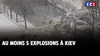 Ukraine  au moins 5 explosions à Kiev [upl. by Imugem564]